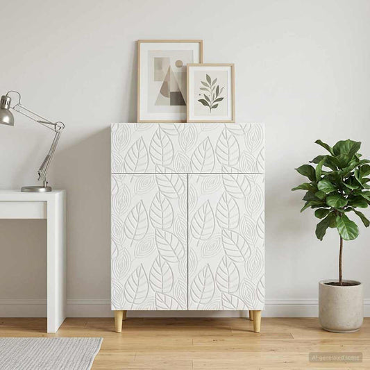 vidaXL Sideboard White 66 x 34.5 x 90 cm Engineered Wood