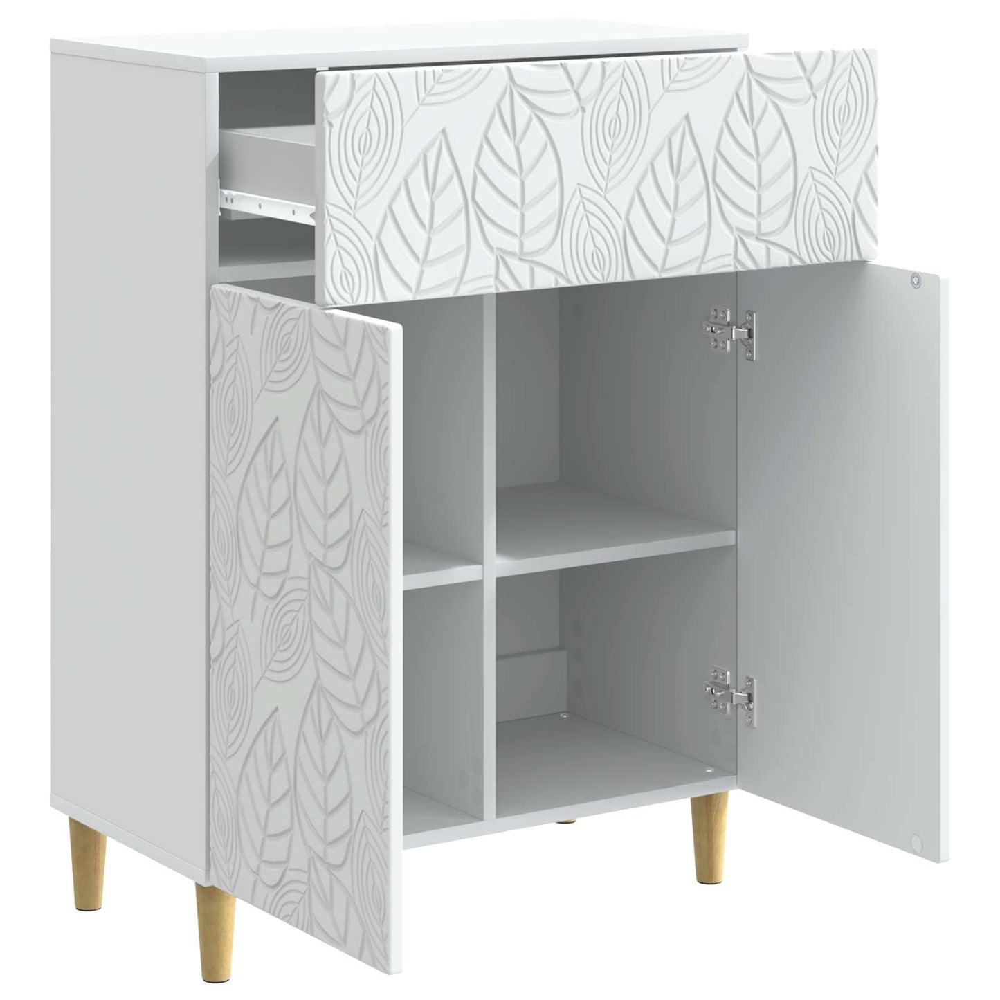 vidaXL Sideboard White 66 x 34.5 x 90 cm Engineered Wood