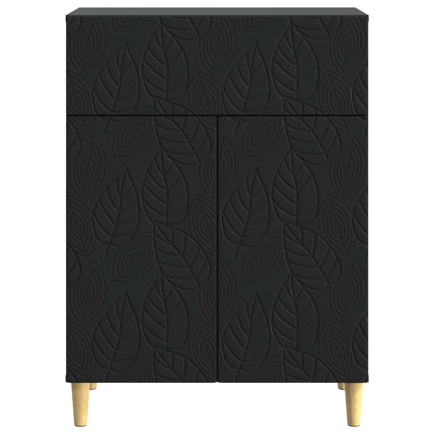 vidaXL Sideboard Black 66 x 34.5 x 90 cm Engineered Wood
