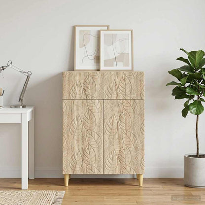 vidaXL Sideboard Sonoma Oak 66 x 34.5 x 90 cm Engineered Wood