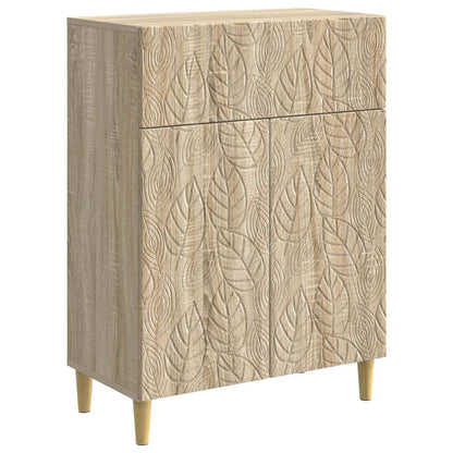 vidaXL Sideboard Sonoma Oak 66 x 34.5 x 90 cm Engineered Wood
