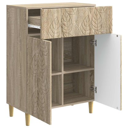 vidaXL Sideboard Sonoma Oak 66 x 34.5 x 90 cm Engineered Wood