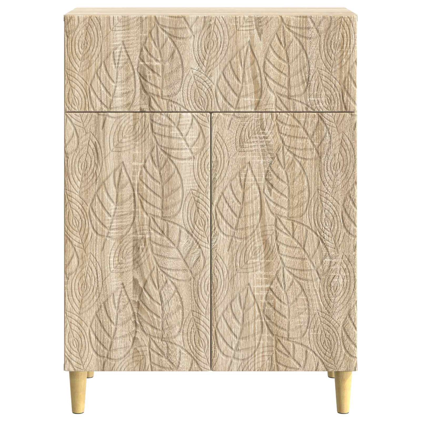 vidaXL Sideboard Sonoma Oak 66 x 34.5 x 90 cm Engineered Wood