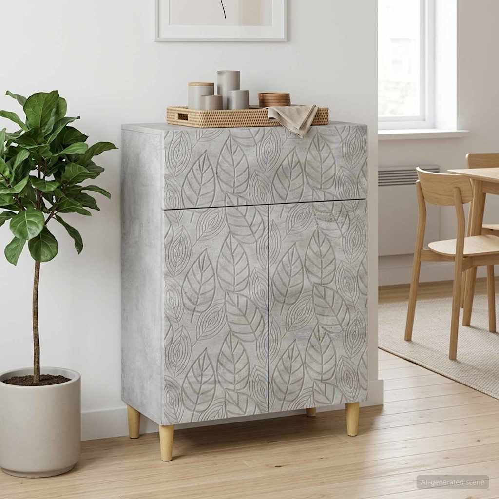 vidaXL Sideboard Concrete Grey 66 x 34.5 x 90 cm Engineered Wood