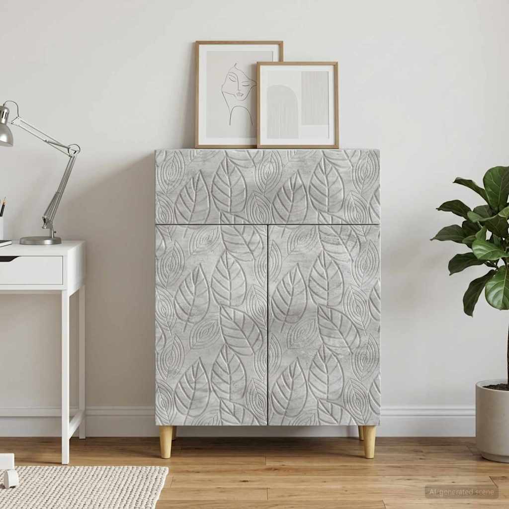 vidaXL Sideboard Concrete Grey 66 x 34.5 x 90 cm Engineered Wood