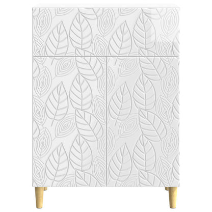 vidaXL Sideboard High Gloss White 66 x 34.5 x 90 cm Engineered Wood