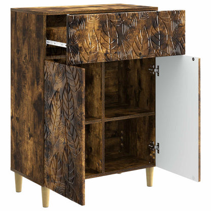 vidaXL Sideboard Smoked Oak 66 x 34.5 x 90 cm Engineered Wood