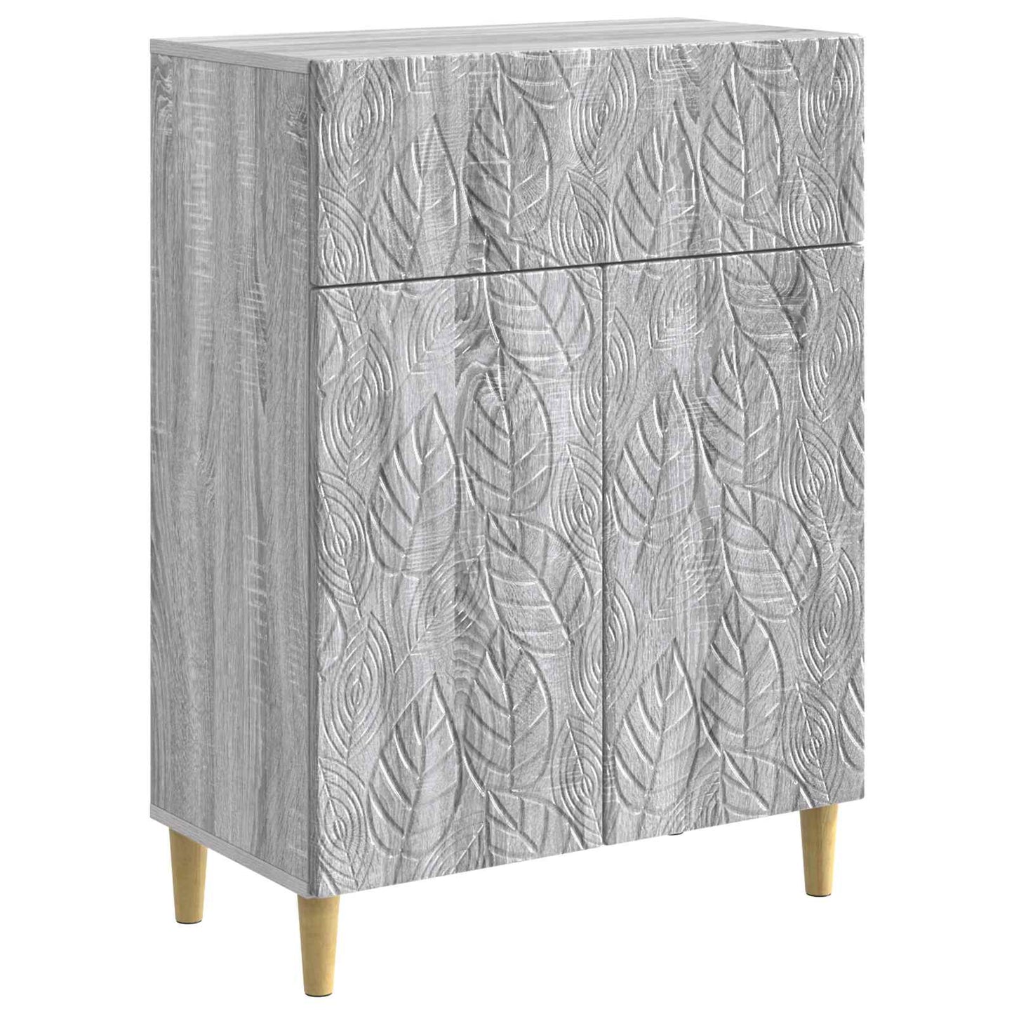 vidaXL Sideboard Grey Sonoma 66 x 34.5 x 90 cm Engineered Wood