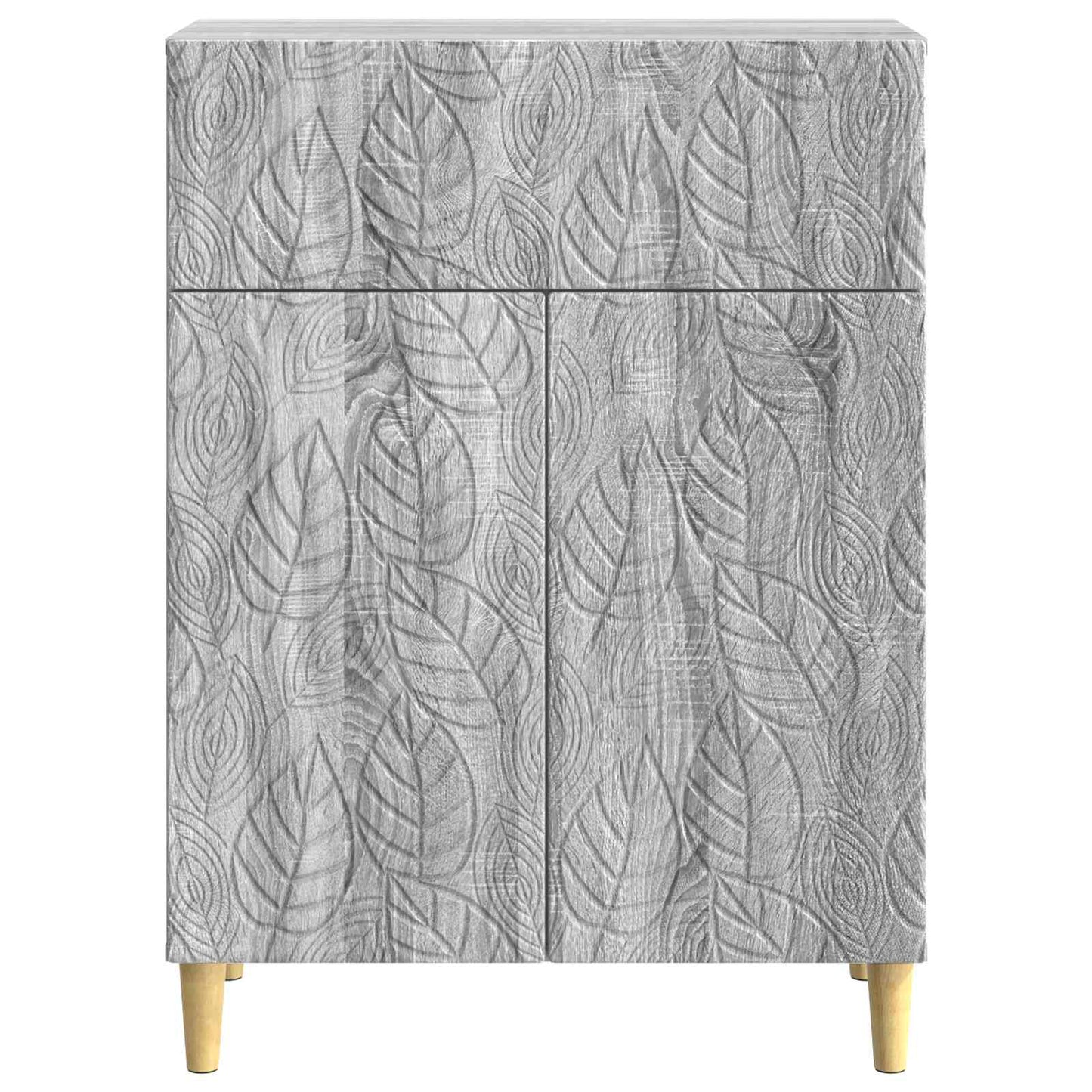 vidaXL Sideboard Grey Sonoma 66 x 34.5 x 90 cm Engineered Wood