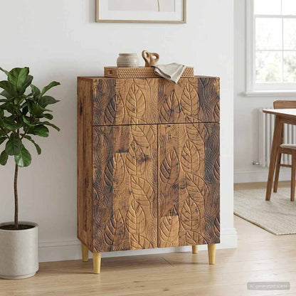 vidaXL Sideboard Old Wood 66 x 34.5 x 90 cm Engineered Wood