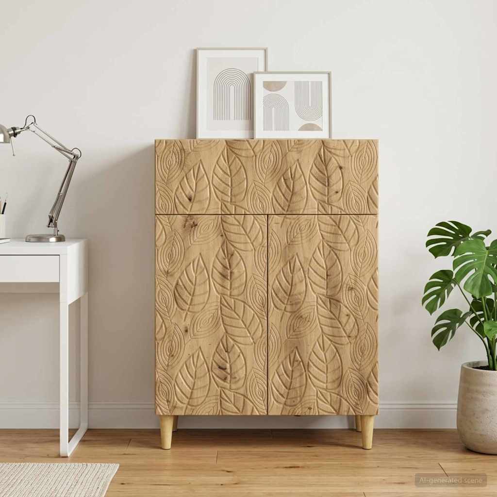 vidaXL Sideboard Artisan Oak 66 x 34.5 x 90 cm Engineered Wood