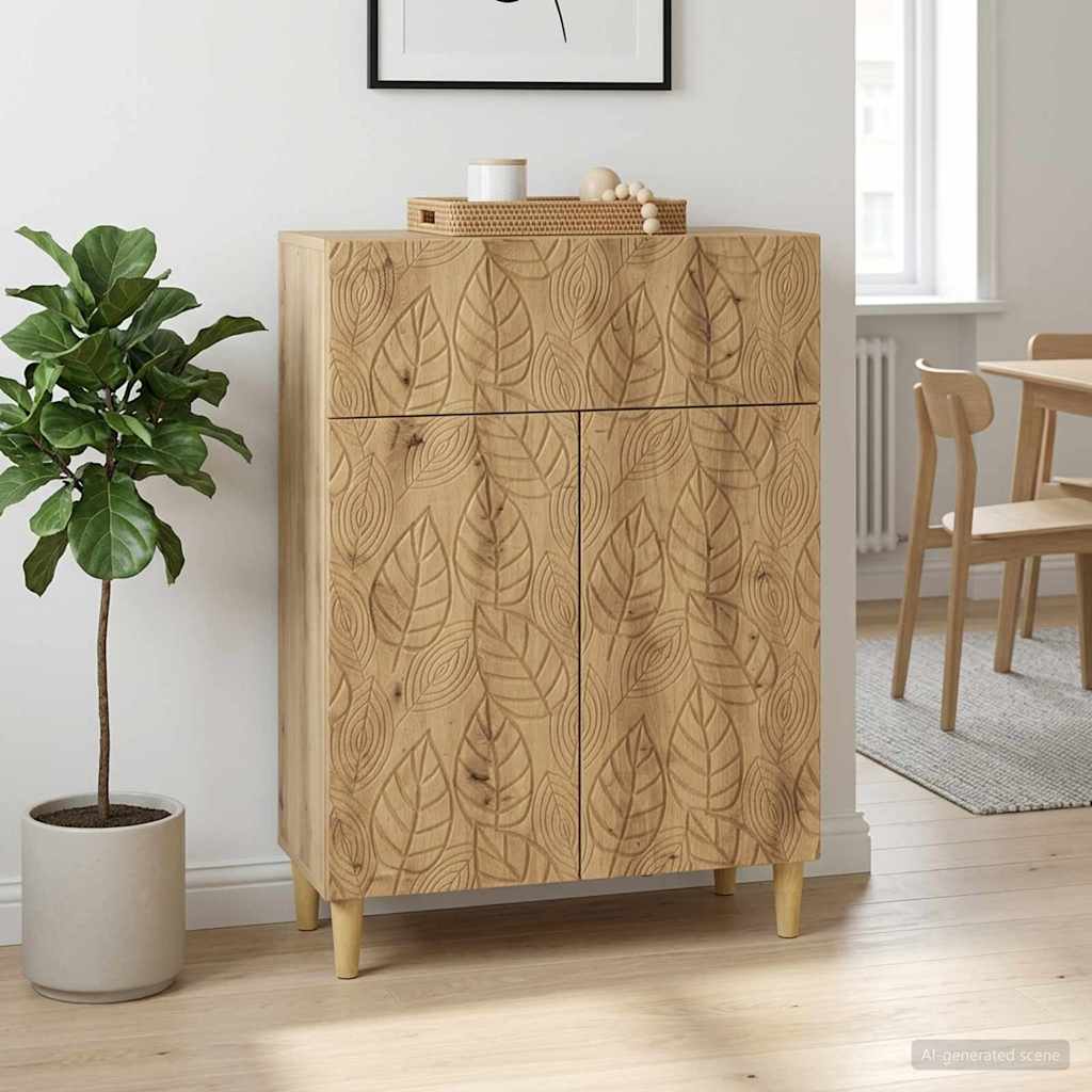 vidaXL Sideboard Artisan Oak 66 x 34.5 x 90 cm Engineered Wood