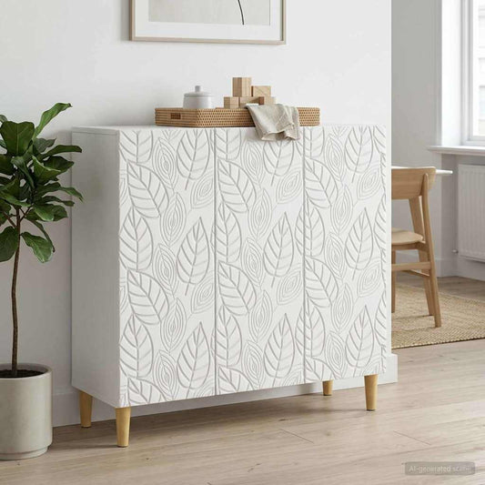 vidaXL Sideboard White 89 x 34.5 x 80 cm Engineered Wood