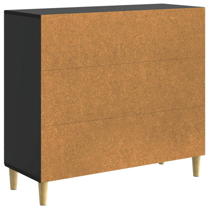 vidaXL Sideboard Black 89 x 34.5 x 80 cm Engineered Wood