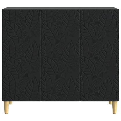 vidaXL Sideboard Black 89 x 34.5 x 80 cm Engineered Wood