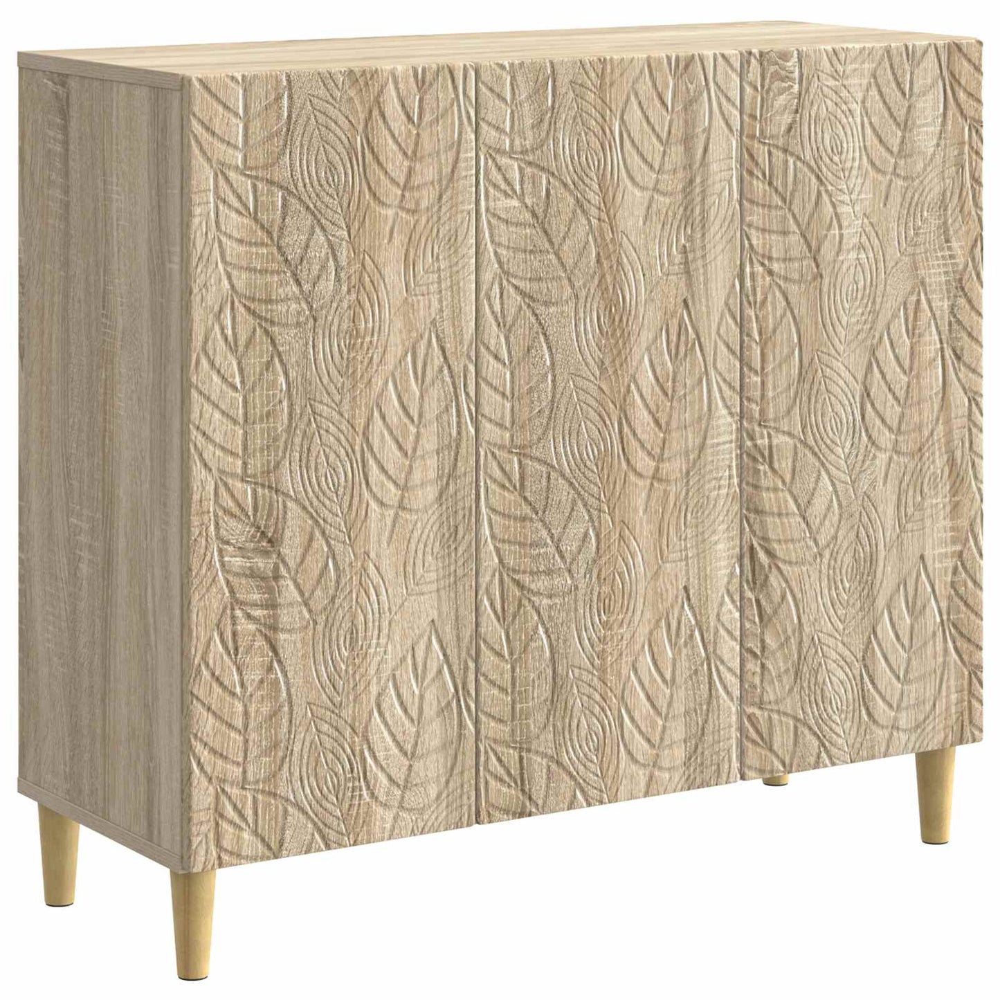 vidaXL Sideboard Sonoma Oak 89 x 34.5 x 80 cm Engineered Wood