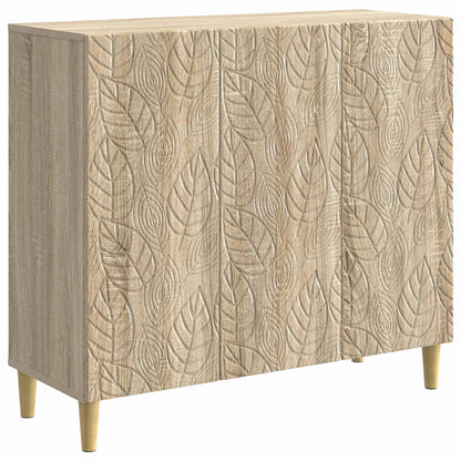 vidaXL Sideboard Sonoma Oak 89 x 34.5 x 80 cm Engineered Wood