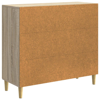vidaXL Sideboard Sonoma Oak 89 x 34.5 x 80 cm Engineered Wood