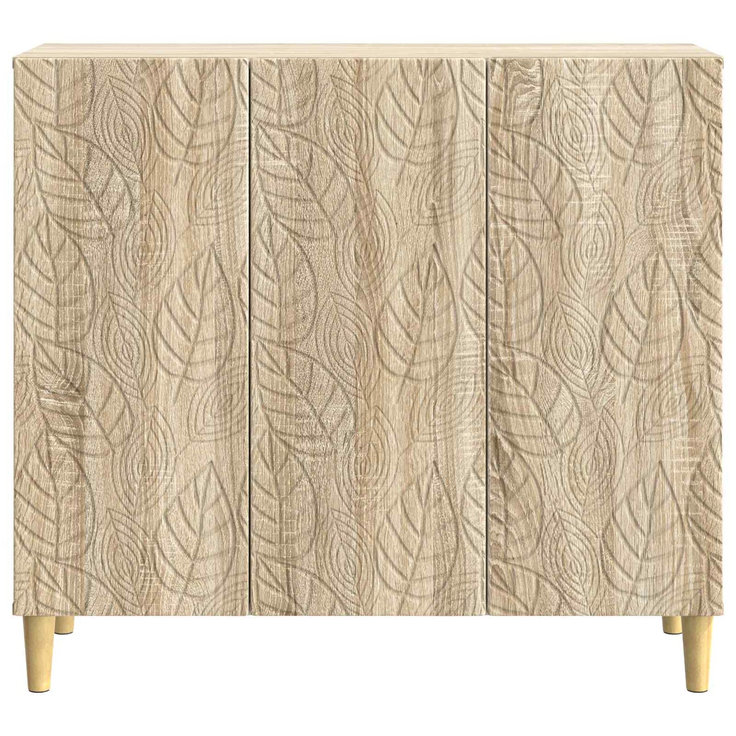 vidaXL Sideboard Sonoma Oak 89 x 34.5 x 80 cm Engineered Wood
