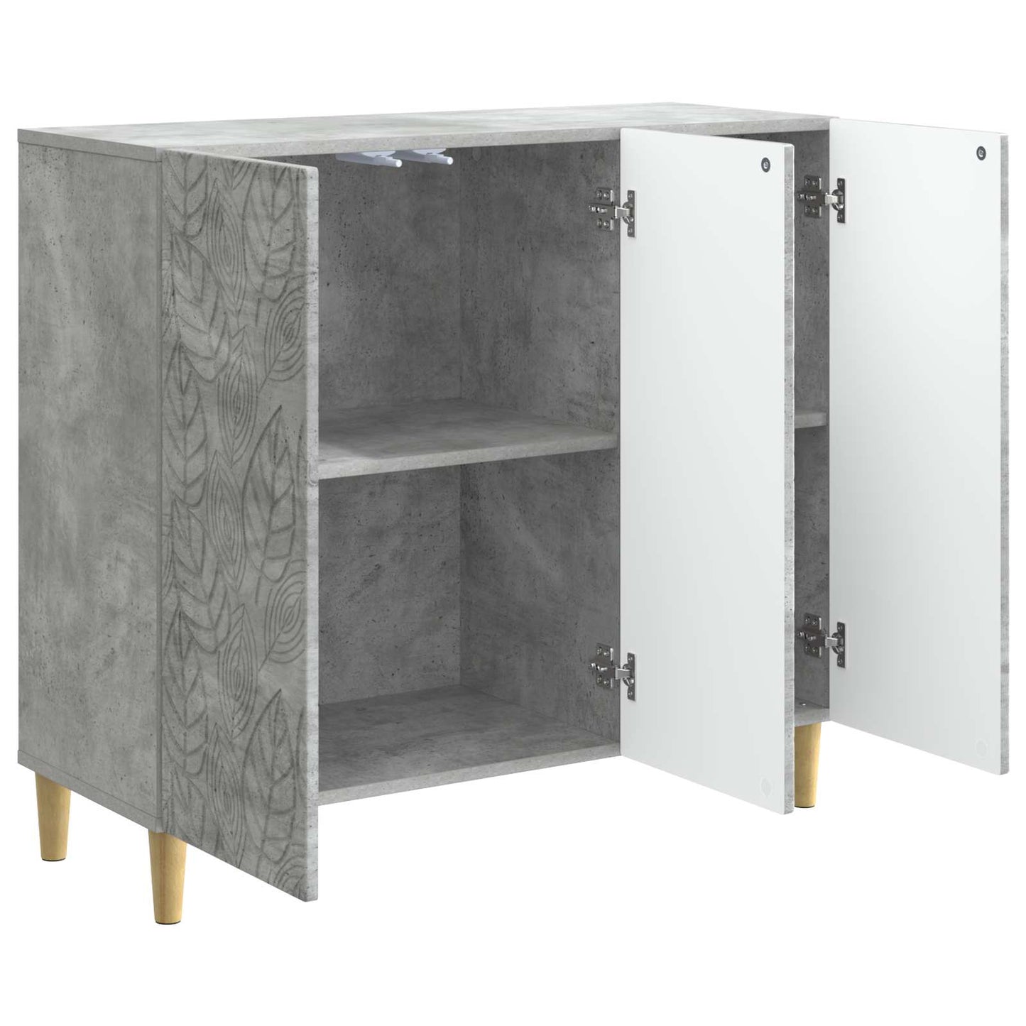 vidaXL Sideboard Concrete Grey 89 x 34.5 x 80 cm Engineered Wood