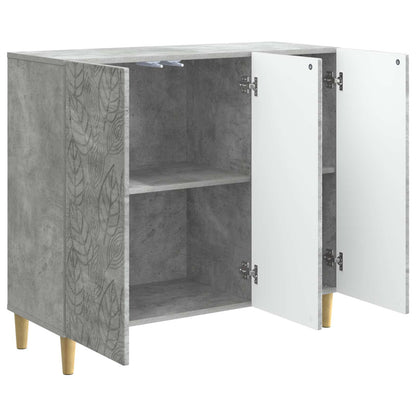 vidaXL Sideboard Concrete Grey 89 x 34.5 x 80 cm Engineered Wood