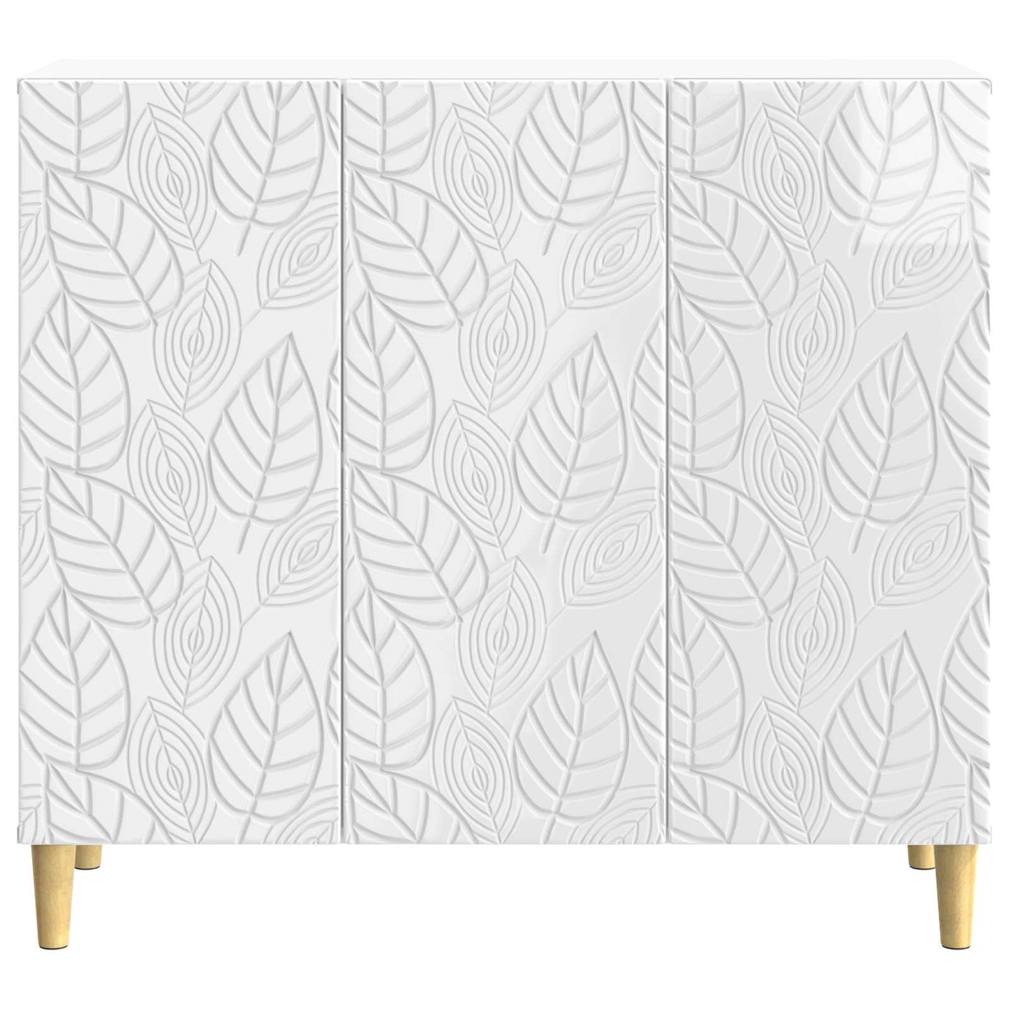 vidaXL Sideboard High Gloss White 89 x 34.5 x 80 cm Engineered Wood