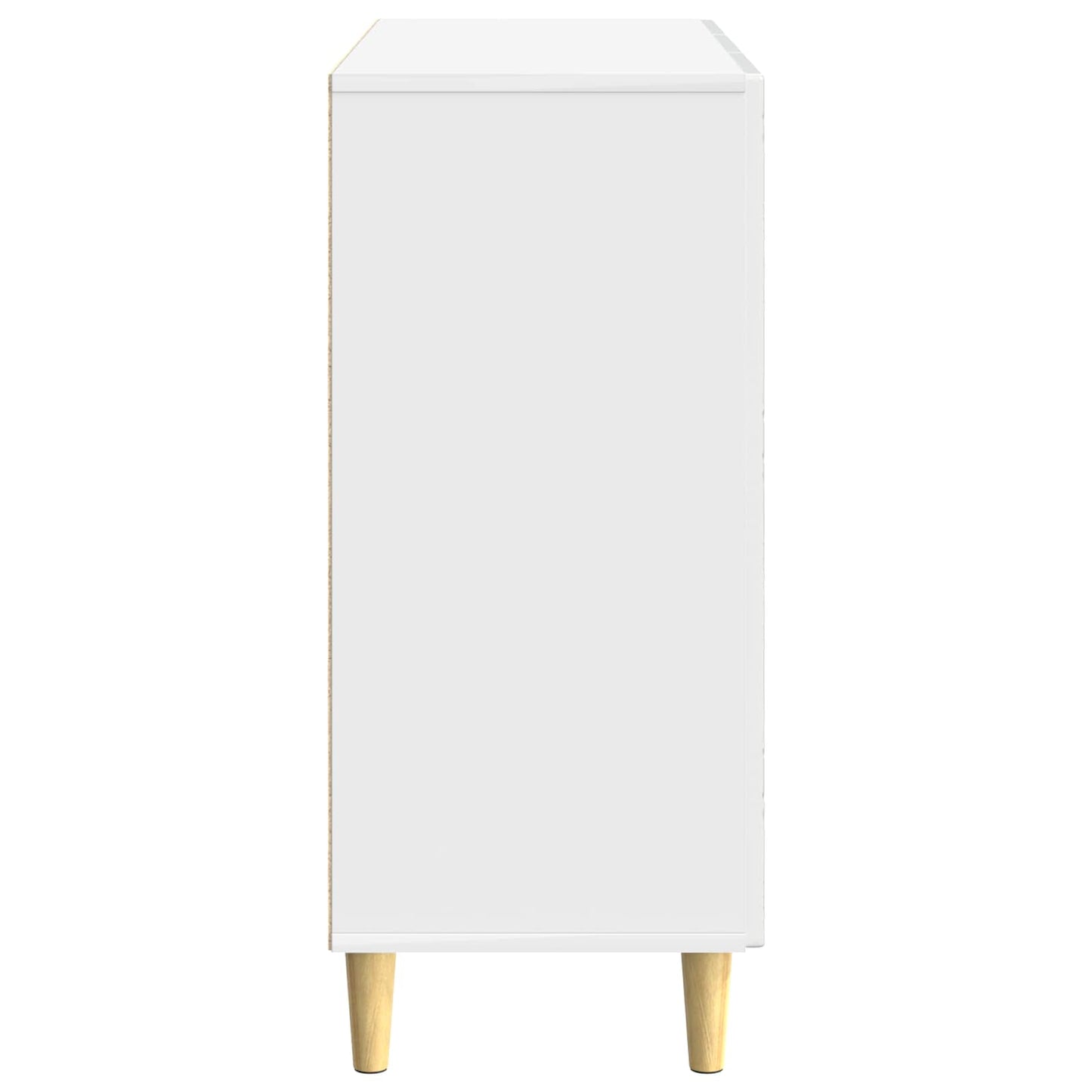 vidaXL Sideboard High Gloss White 89 x 34.5 x 80 cm Engineered Wood