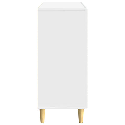 vidaXL Sideboard High Gloss White 89 x 34.5 x 80 cm Engineered Wood
