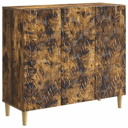 vidaXL Sideboard Smoked Oak 89 x 34.5 x 80 cm Engineered Wood