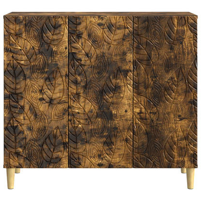 vidaXL Sideboard Smoked Oak 89 x 34.5 x 80 cm Engineered Wood