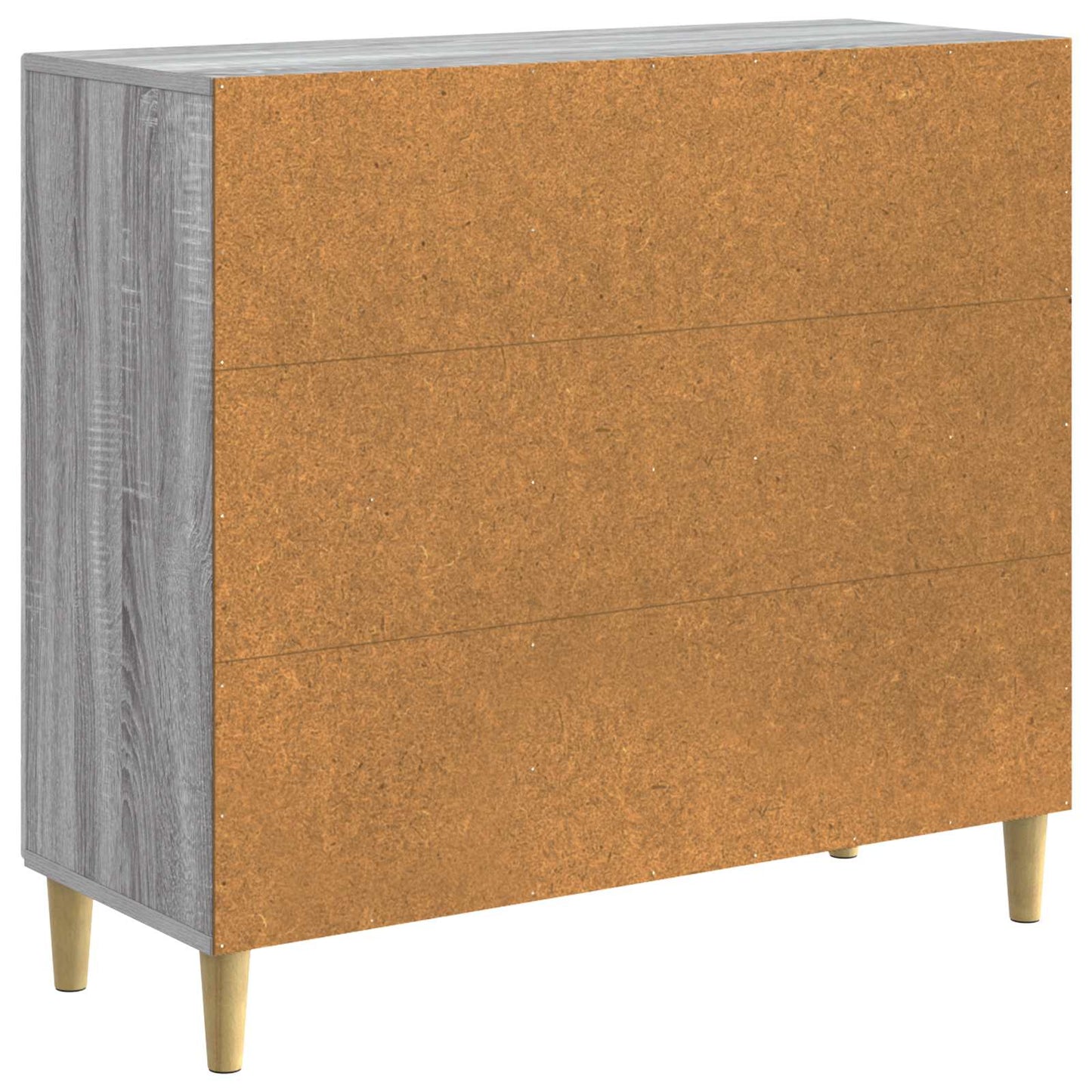 vidaXL Sideboard Grey Sonoma 89 x 34.5 x 80 cm Engineered Wood