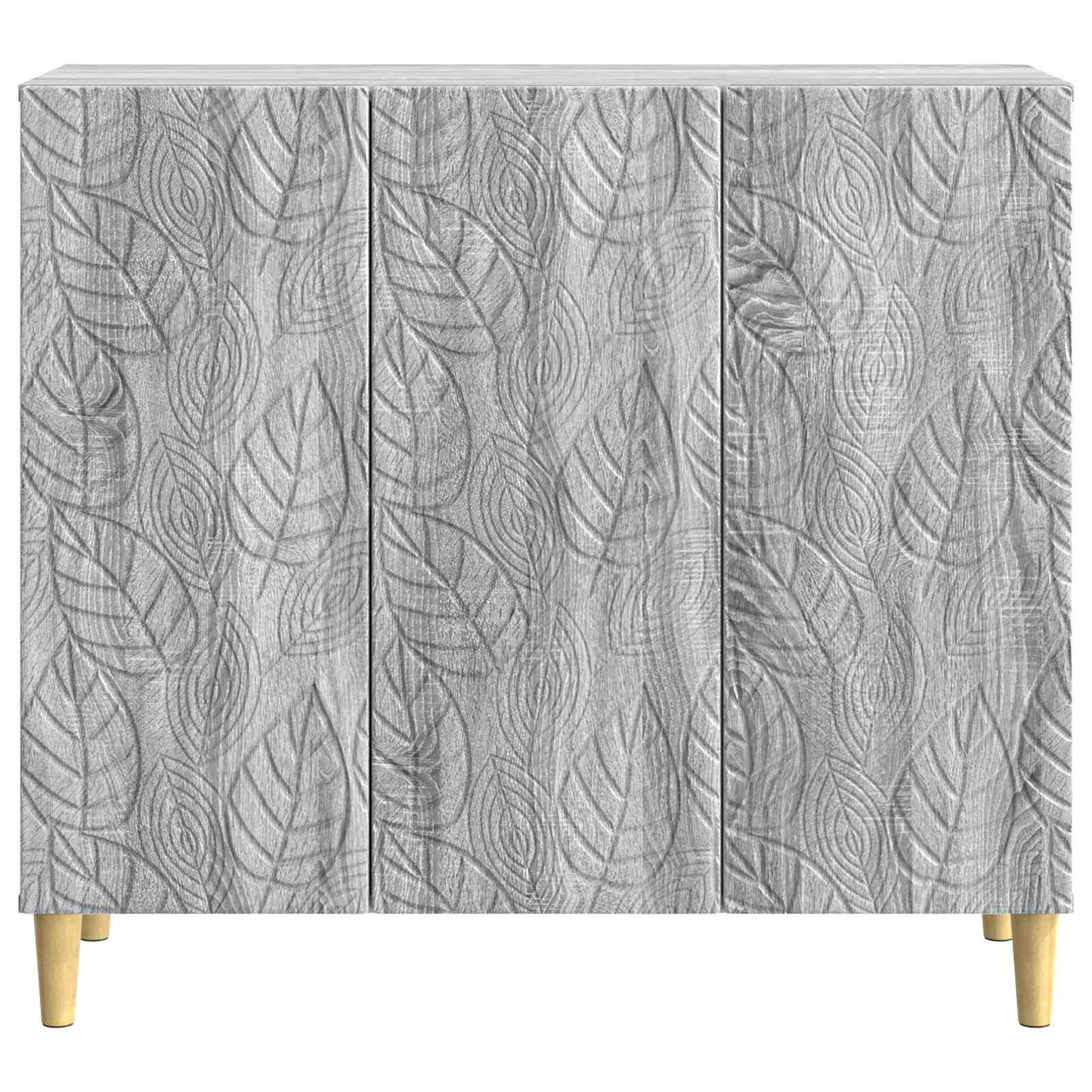 vidaXL Sideboard Grey Sonoma 89 x 34.5 x 80 cm Engineered Wood