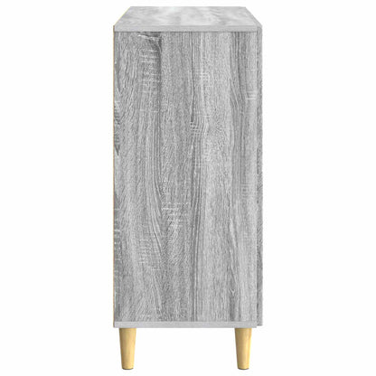 vidaXL Sideboard Grey Sonoma 89 x 34.5 x 80 cm Engineered Wood