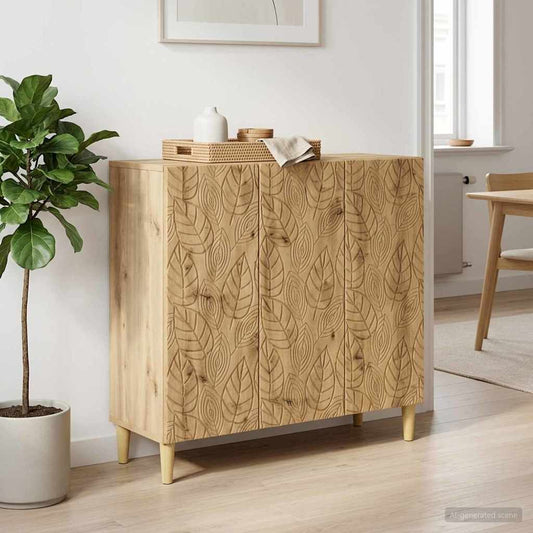 vidaXL Sideboard Artisan Oak 89 x 34.5 x 80 cm Engineered Wood