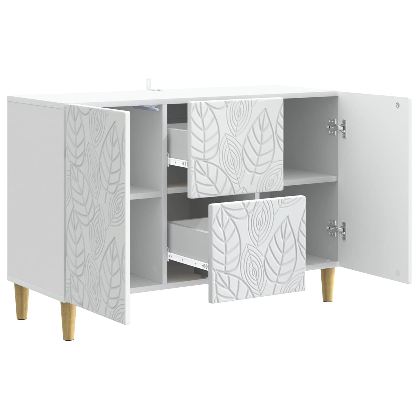 vidaXL Sideboard White 89 x 34.5 x 60 cm Engineered Wood