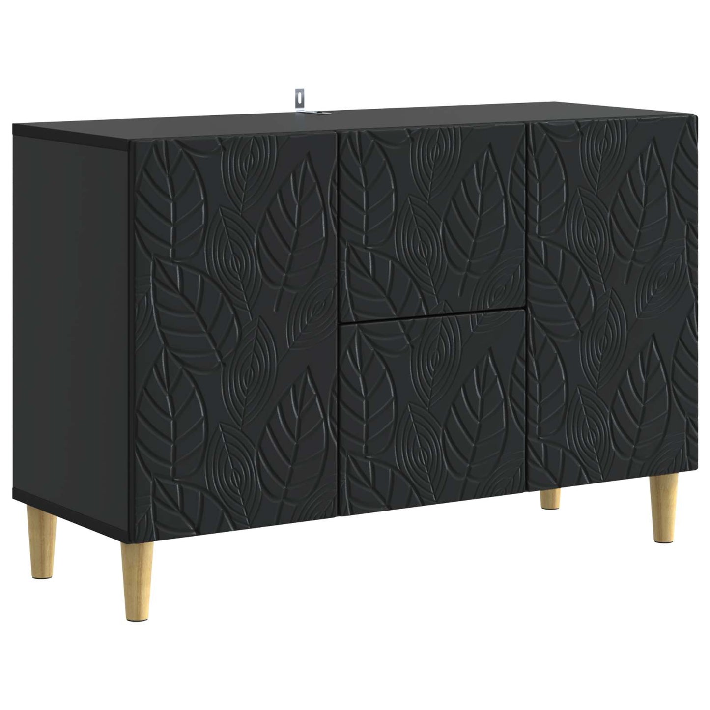 vidaXL Sideboard Black 89 x 34.5 x 60 cm Engineered Wood