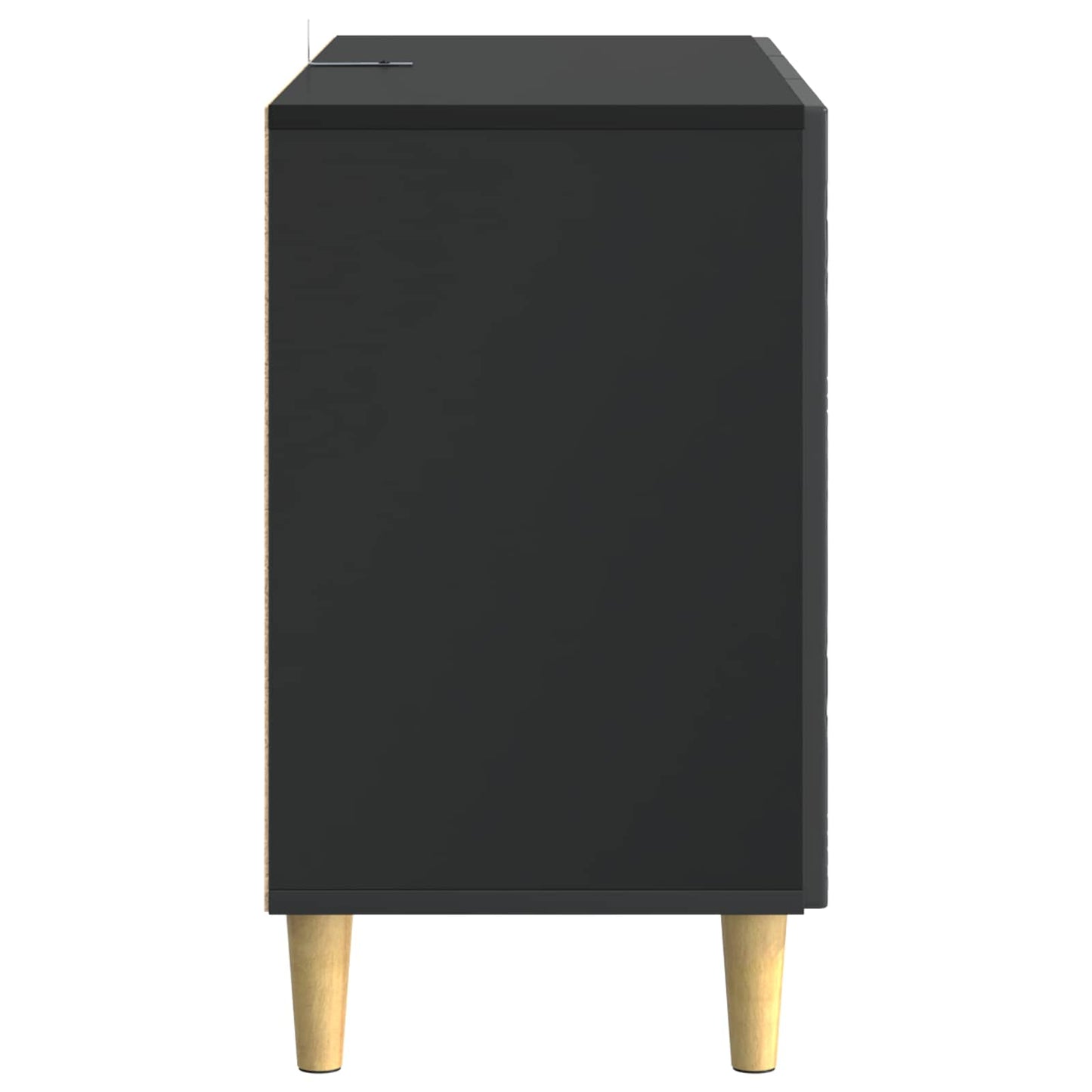 vidaXL Sideboard Black 89 x 34.5 x 60 cm Engineered Wood