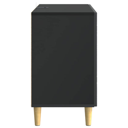 vidaXL Sideboard Black 89 x 34.5 x 60 cm Engineered Wood