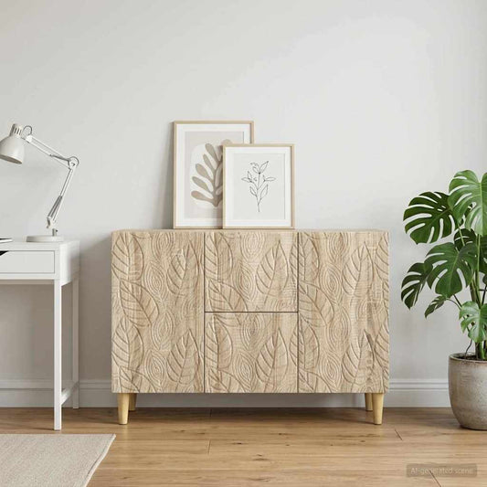 vidaXL Sideboard Sonoma Oak 89 x 34.5 x 60 cm Engineered Wood