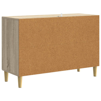 vidaXL Sideboard Sonoma Oak 89 x 34.5 x 60 cm Engineered Wood