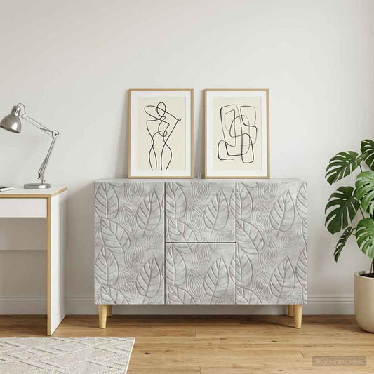 vidaXL Sideboard Concrete Grey 89 x 34.5 x 60 cm Engineered Wood