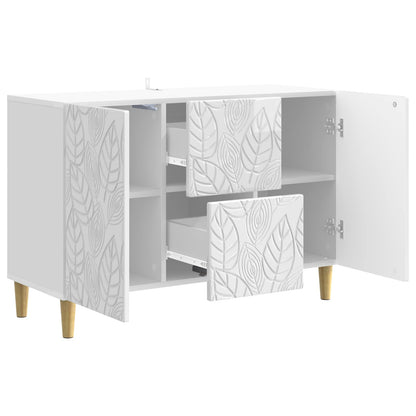 vidaXL Sideboard High Gloss White 89 x 34.5 x 60 cm Engineered Wood