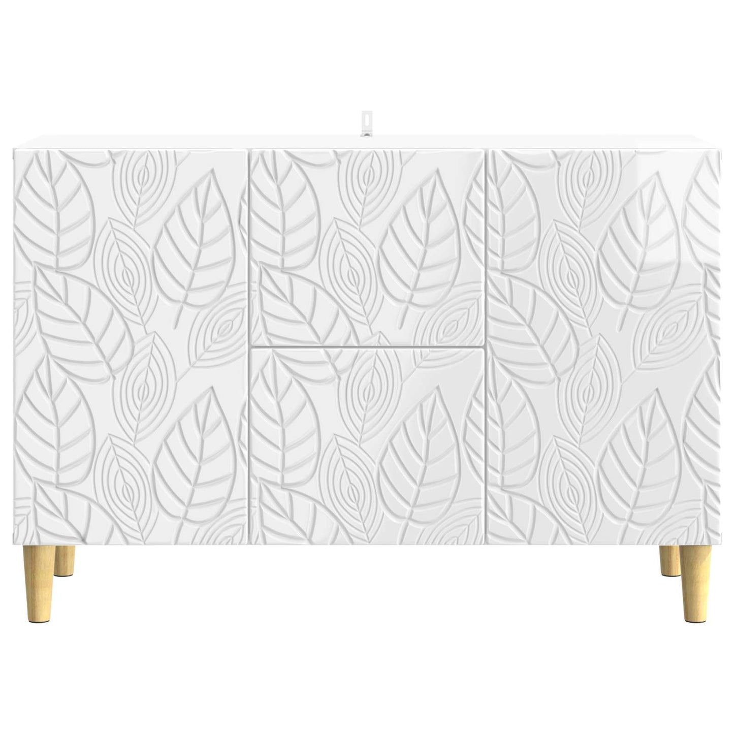 vidaXL Sideboard High Gloss White 89 x 34.5 x 60 cm Engineered Wood
