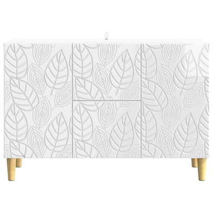 vidaXL Sideboard High Gloss White 89 x 34.5 x 60 cm Engineered Wood