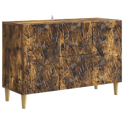 vidaXL Sideboard Smoked Oak 89 x 34.5 x 60 cm Engineered Wood