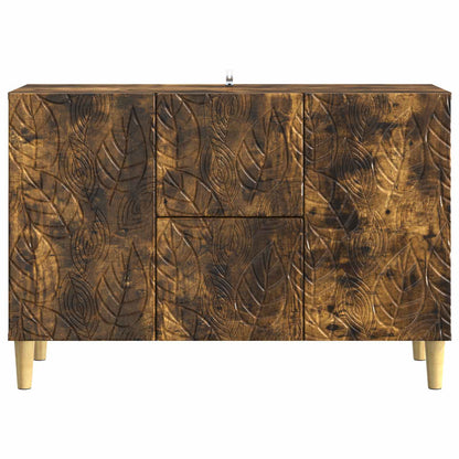 vidaXL Sideboard Smoked Oak 89 x 34.5 x 60 cm Engineered Wood