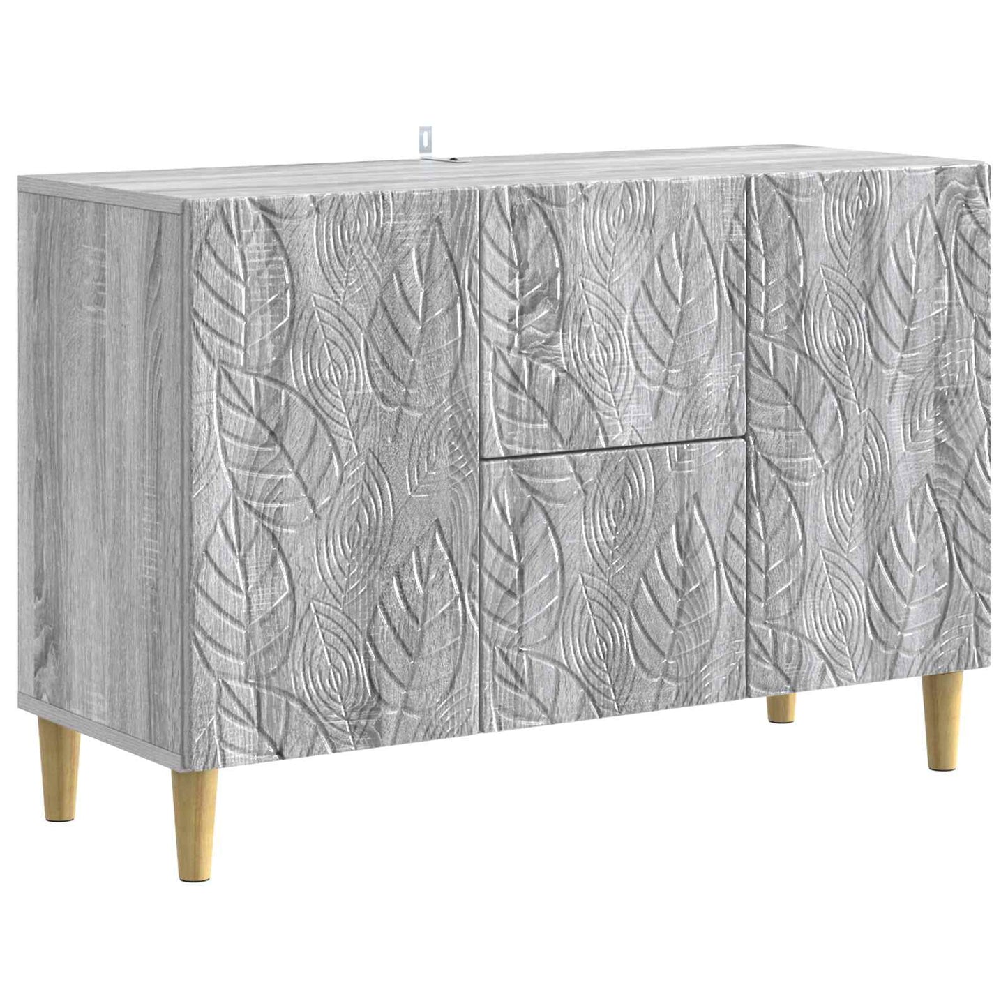 vidaXL Sideboard Grey Sonoma 89 x 34.5 x 60 cm Engineered Wood