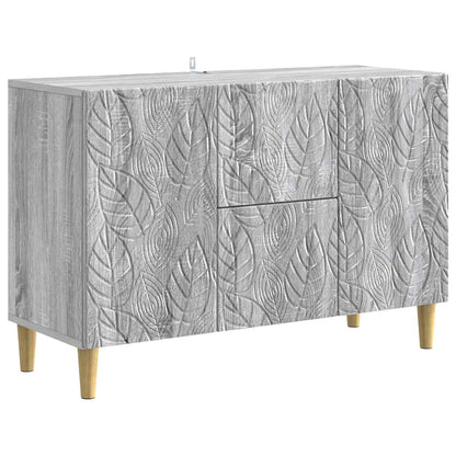 vidaXL Sideboard Grey Sonoma 89 x 34.5 x 60 cm Engineered Wood