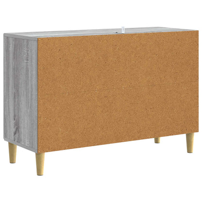 vidaXL Sideboard Grey Sonoma 89 x 34.5 x 60 cm Engineered Wood