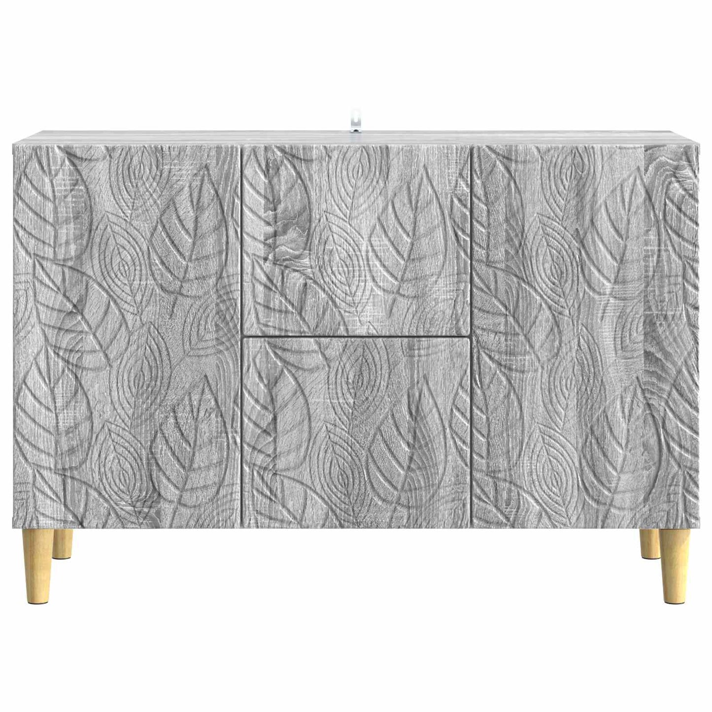 vidaXL Sideboard Grey Sonoma 89 x 34.5 x 60 cm Engineered Wood